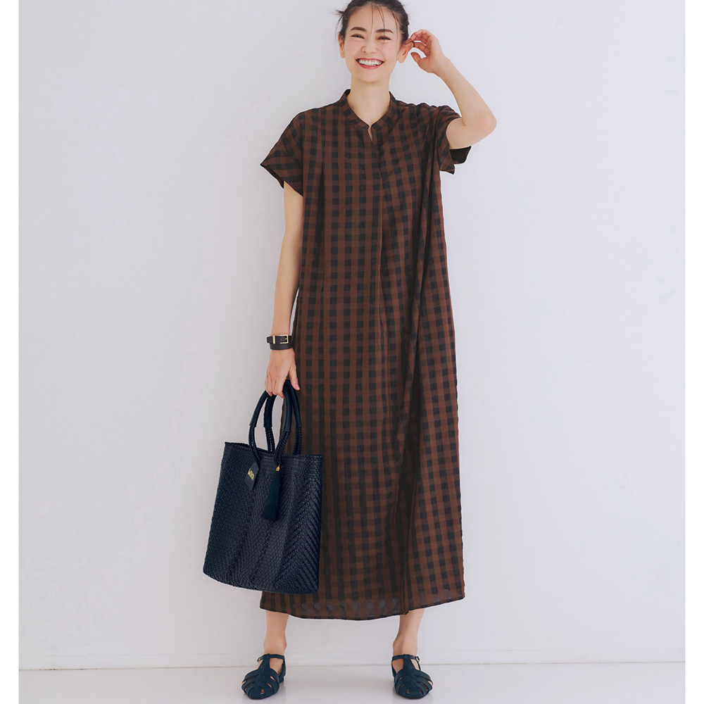 【スタイルノート/StyleNote】サッカーチェックワンピース