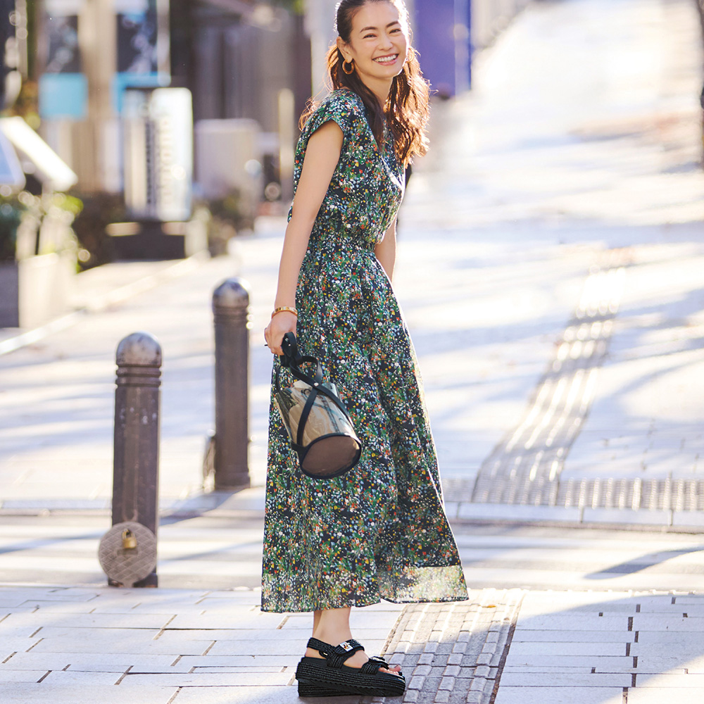 【スタイルノート/StyleNote】フラワープリントワンピース