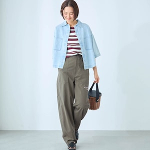 モデル身長168cm／M※写真は撮影用のため股下+6cmになります。
