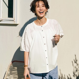 【ロウイング/Rowing】コットンリラックスブラウス