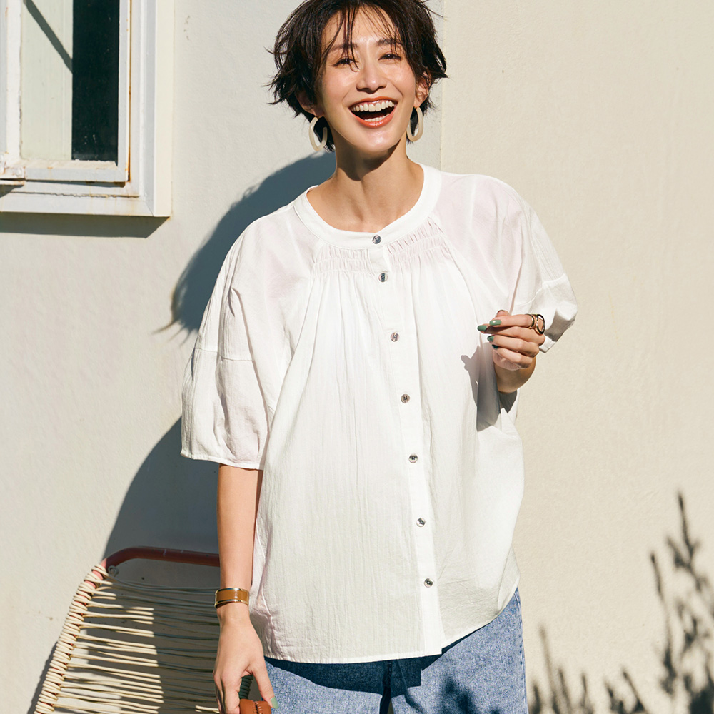 【ロウイング/Rowing】コットンリラックスブラウス