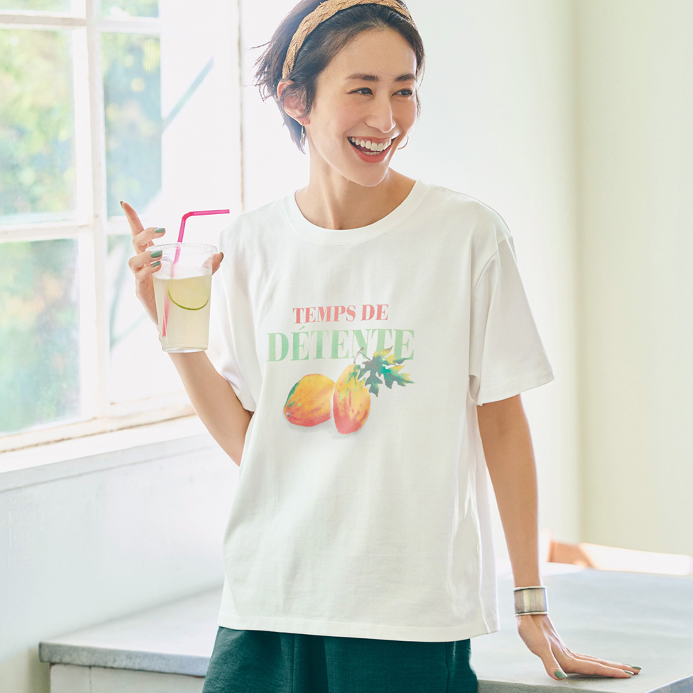 【ロウイング/Rowing】フルーツモチーフTシャツ【汗ジミ防止】