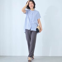 モデル身長168cm／M ※写真は撮影用のため股下+6cmになります。