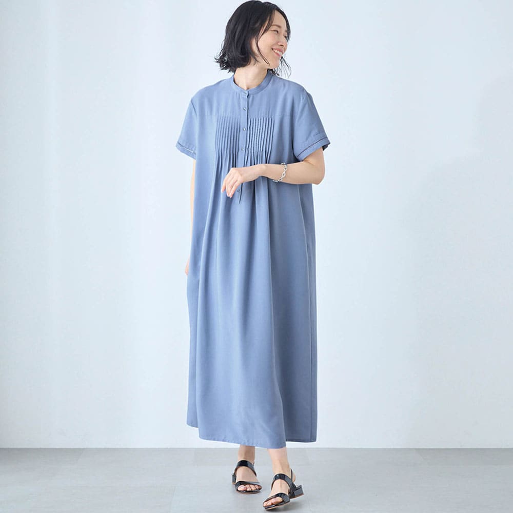 モデル身長168cm／M ※写真は撮影用のため着丈+6cmになります。