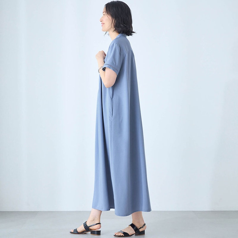 モデル身長168cm／M ※写真は撮影用のため着丈+6cmになります。