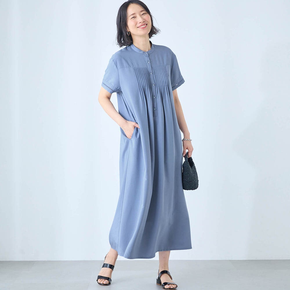 モデル身長168cm／M ※写真は撮影用のため着丈+6cmになります。