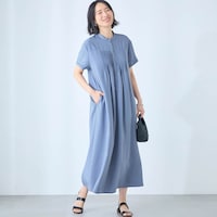 モデル身長168cm／M ※写真は撮影用のため着丈+6cmになります。