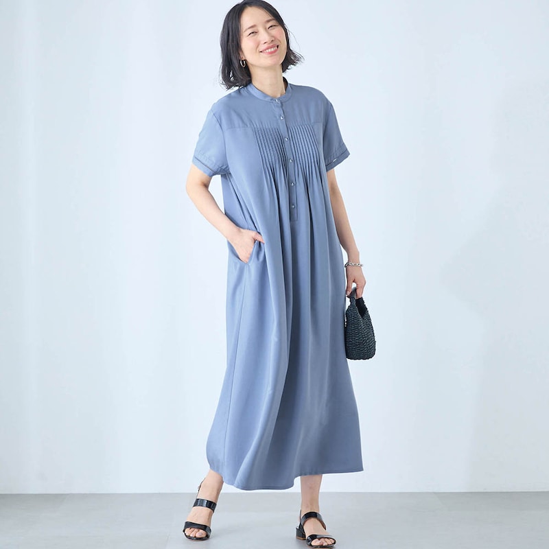 モデル身長168cm／M ※写真は撮影用のため着丈+6cmになります。