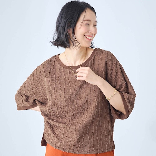 カットジャカードTシャツ