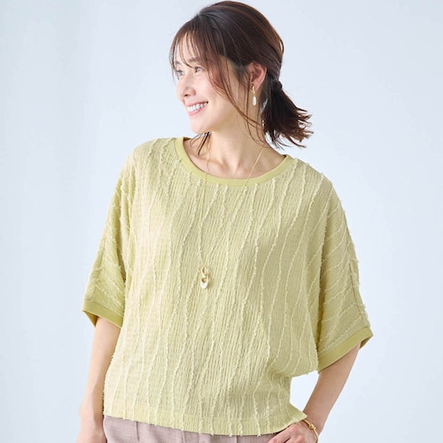 カットジャカードTシャツ