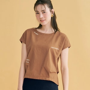 【ロウイング/Rowing】ミニ裏毛刺繍使いカットソー