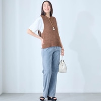モデル身長171cm／M ※写真は撮影用のため股下+6cmになります。