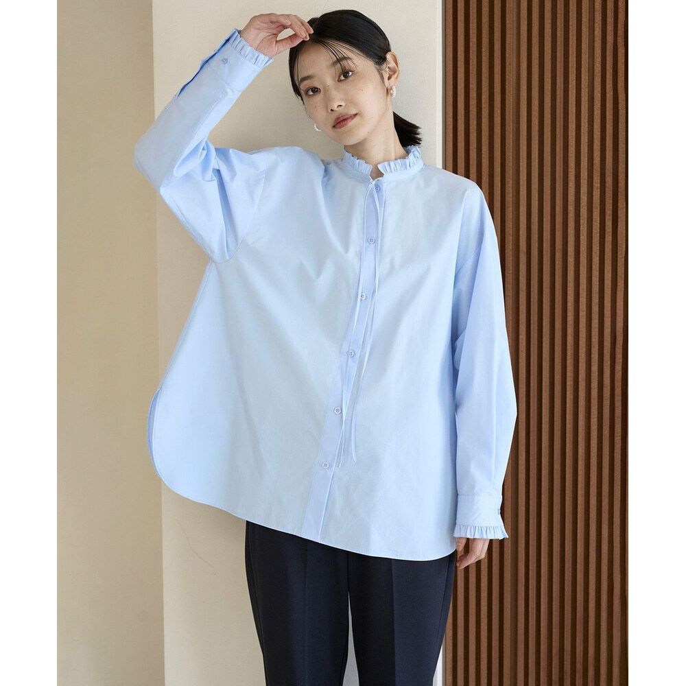 【オンワード樫山】【UNFILO/アンフィーロ】フリルネックブラウス