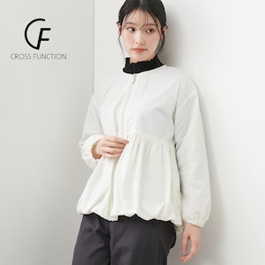 【クロスファンクション/CF】【2月4日セール追加】 裏起毛メッシュフレアブルゾン