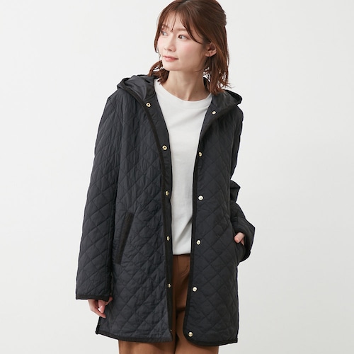 フードキルトコート