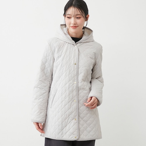 フードキルトコート