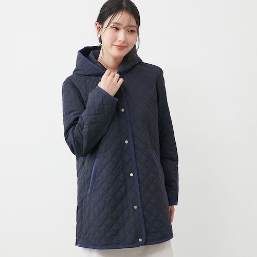 フードキルトコート