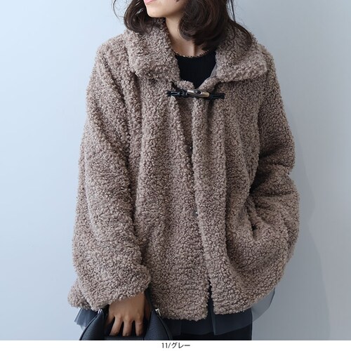 ループボアジャケット 【大きいサイズ】