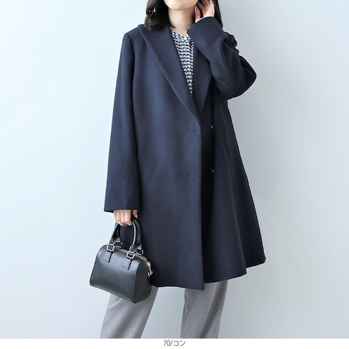 ショールカラーコート 【大きいサイズ】