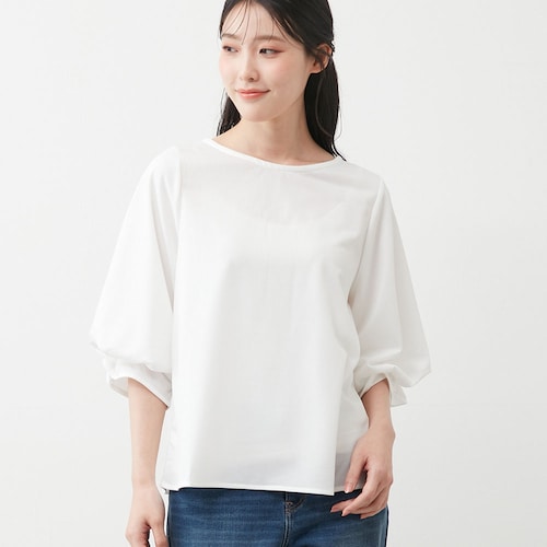 タック袖プルオーバー