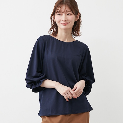 タック袖プルオーバー