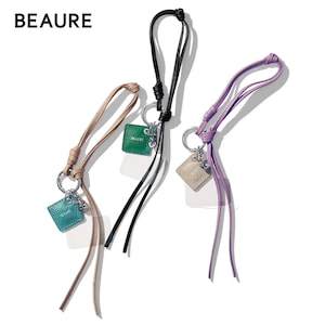 【ヴュレ/Beau're】本革コードモバイルハンドストラップ