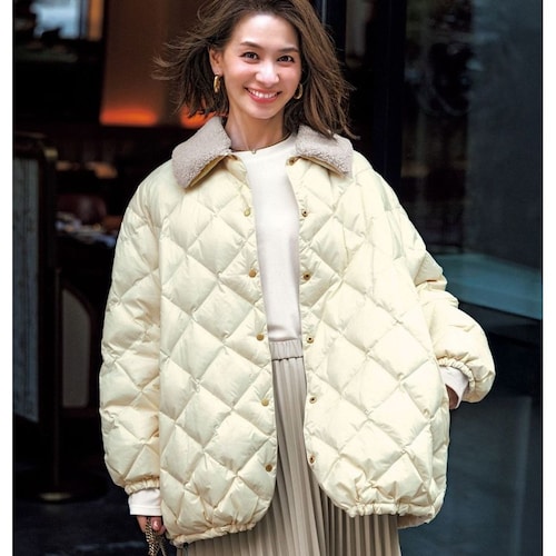 【TAION×UNFILO】ボア襟リバーシブルダウン