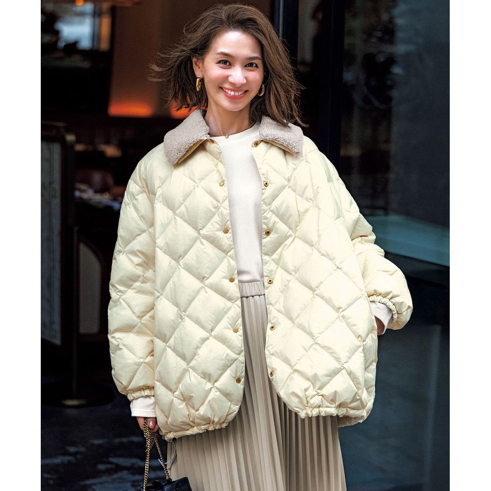 TAION×UNFILO】ボア襟リバーシブルダウン(オンワード樫山)｜通販の