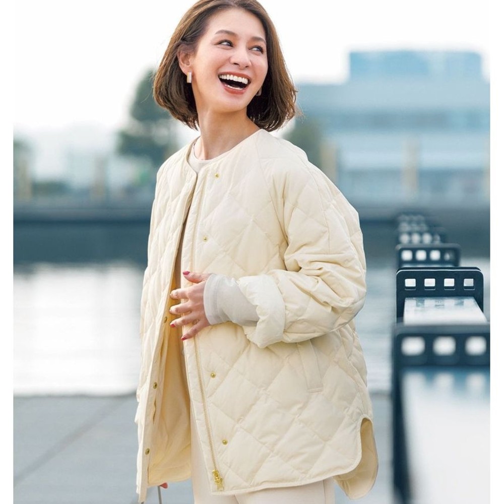 【オンワード樫山】【TAION×UNFILO】キルティングブルゾン