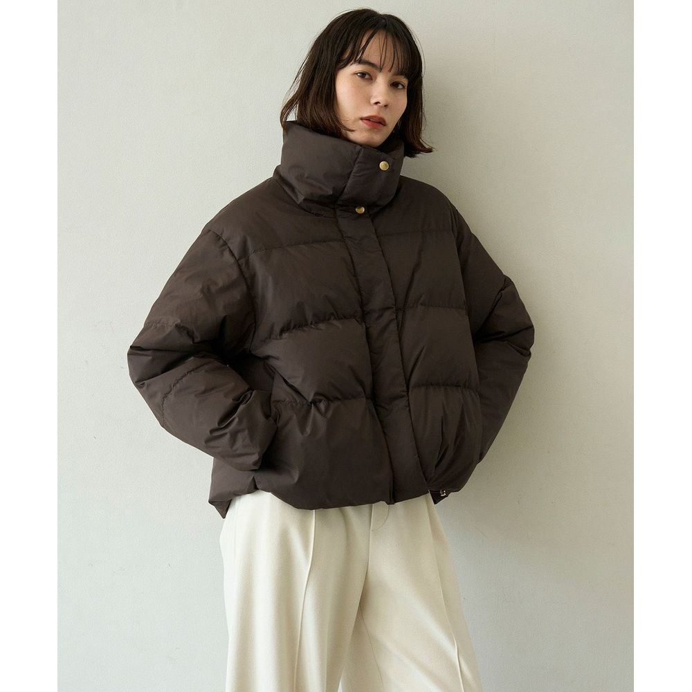 UNFILO TAION ショートダウンブラック　M　現物画像UP中 TAION×UNFILO】キルティングダウン ショート丈ブルゾン / UNFILO