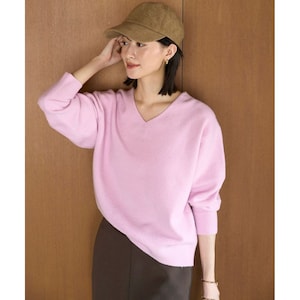 【オンワード樫山】【UNFILO/アンフィーロ】ふわふわニット Vネック