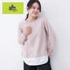 【ロゴス・パーク/LOGOS Park】フェイクレイヤード長袖Tシャツ