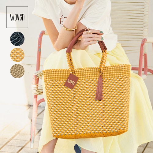 メルカドトートバッグ［本革持ち手］［メキシコ製］