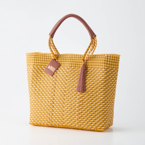 メルカドトートバッグ［本革持ち手］［メキシコ製］