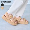 【スティーブマデン/STEVE MADDEN】ダブルベルトラフィアサンダル