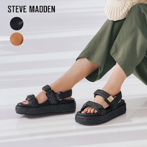 【スティーブマデン/STEVE MADDEN】【返品送料無料】 ※ダブルベルトラフィアサンダル