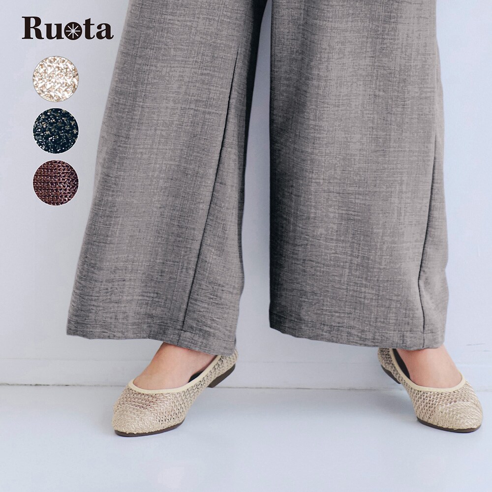 【ルオータ/Ruota】【返品送料無料】 ※シアーフラットシューズ[日本製] 【LEEweb(4月23日公開)にて掲載されました(PR)】