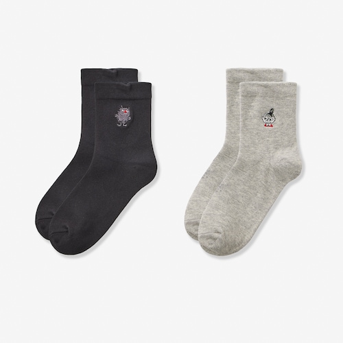 2足組クルー丈ソックス「ムーミン」
