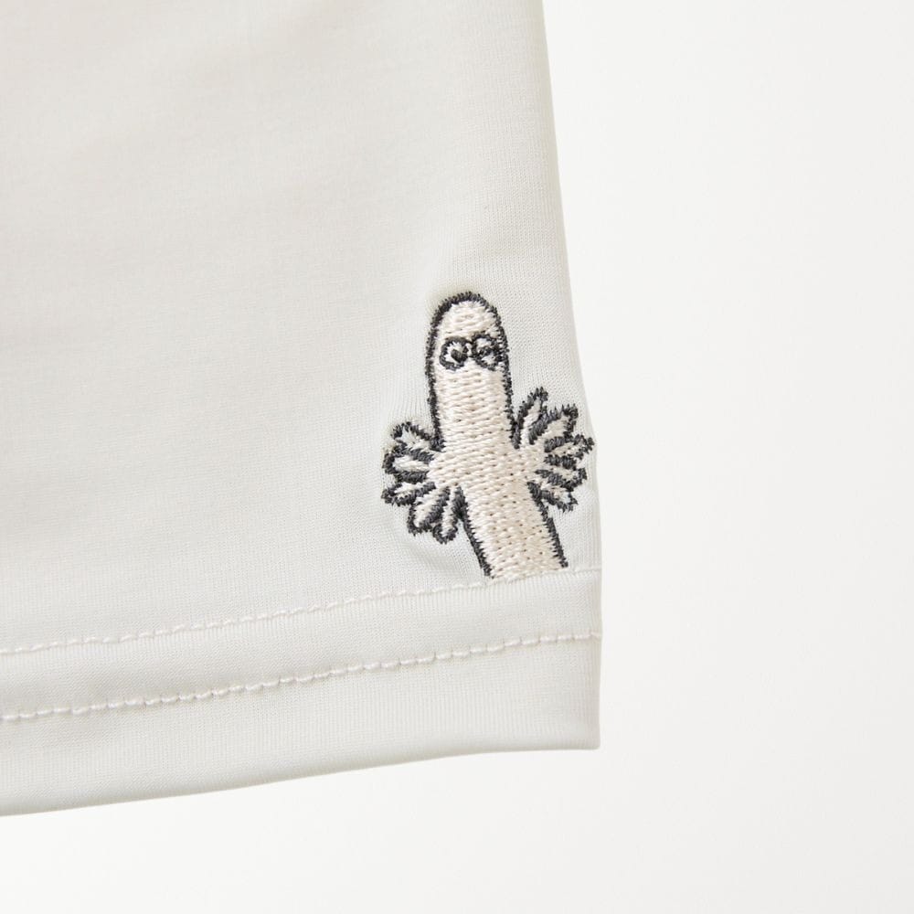ホワイト（刺繍ニョロニョロ）