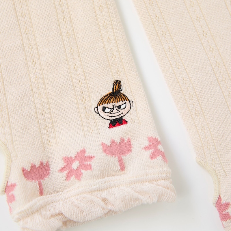 アイボリー（裾花柄／ミイ刺繍）