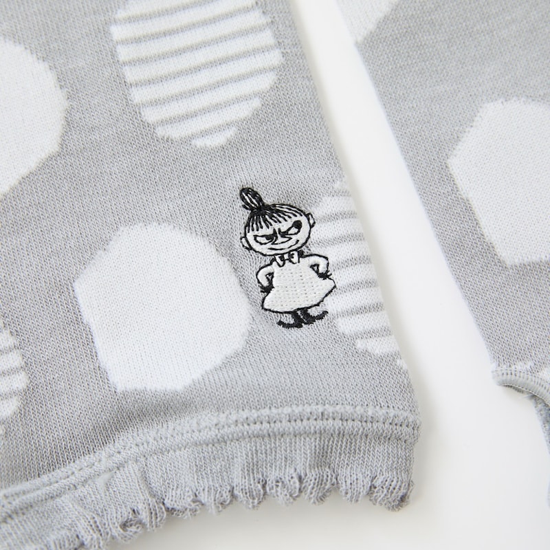 グレー（水玉／ミイ刺繍）