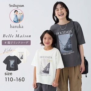 【ジータ/GITA】親子でリンクフォトプリント半袖Tシャツ【harukaコラボ】