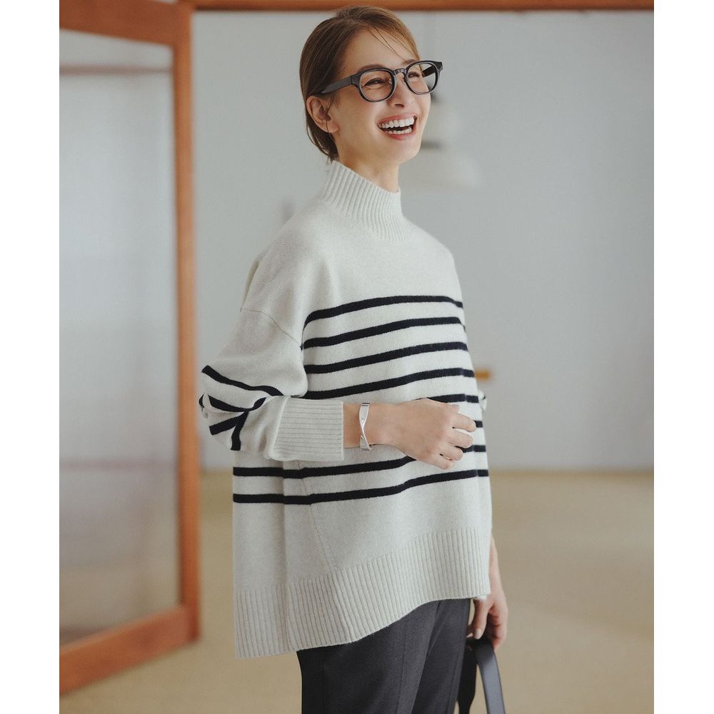 UNFILO／アンフィーロ】カシミヤブレンド ハイネックニット(オンワード