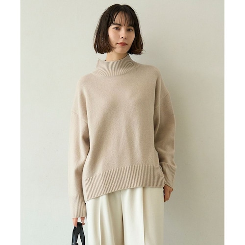 【UNFILO／アンフィーロ】カシミヤブレンド ハイネックニット