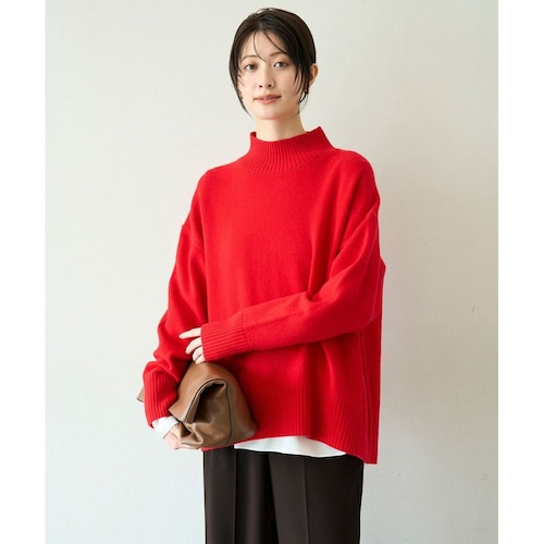 【UNFILO／アンフィーロ】カシミヤブレンド ハイネックニット