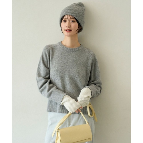 【UNFILO／アンフィーロ】カシミヤブレンド クルーネックニット