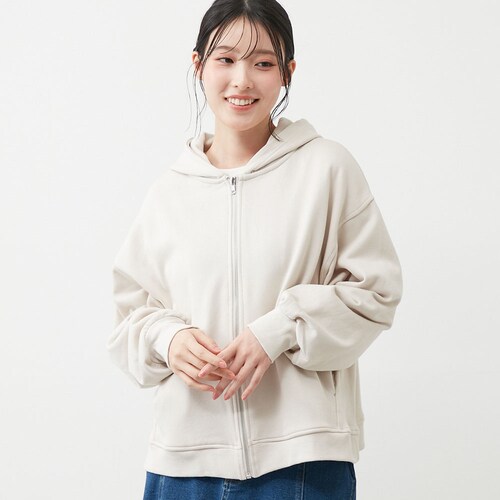 ボリュームジップパーカー