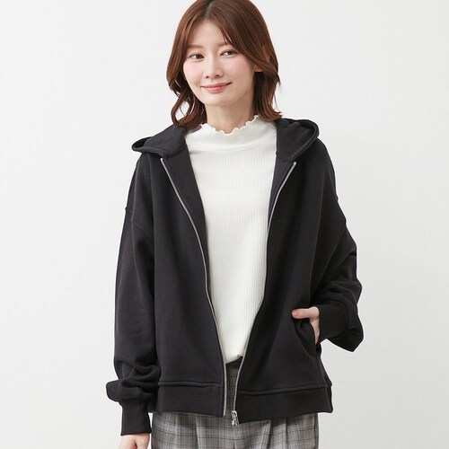 ボリュームジップパーカー