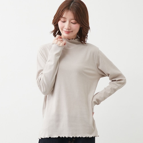 メローハイネックカットソー