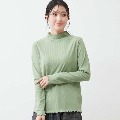 メローハイネックカットソー